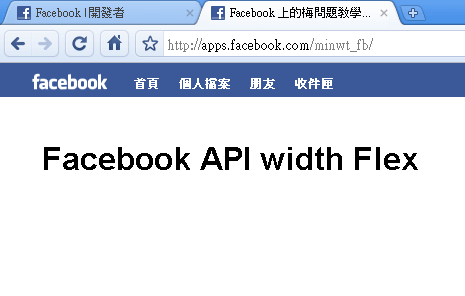 梅問題-flex教學-Flex開發Facebook應用程式入門