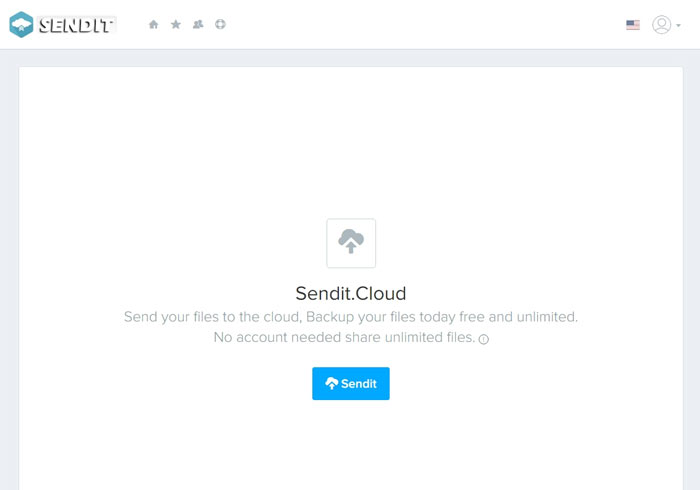 Sendit.Cloud 拋棄式雲端空間，只保存7天無限容量與流量
