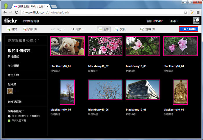 梅問題－免費資源-flickr全新改版免費1TB相本空間送給你