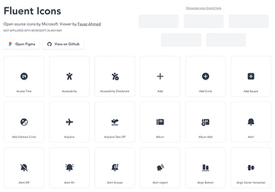 Fluenticons 微軟推出4000個免費圖示下載，甚至還可直接拷貝SVG格式