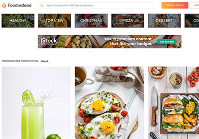 FoodiesFeed 以大量”美食”為主的高品質圖庫，免費下載可商業使用