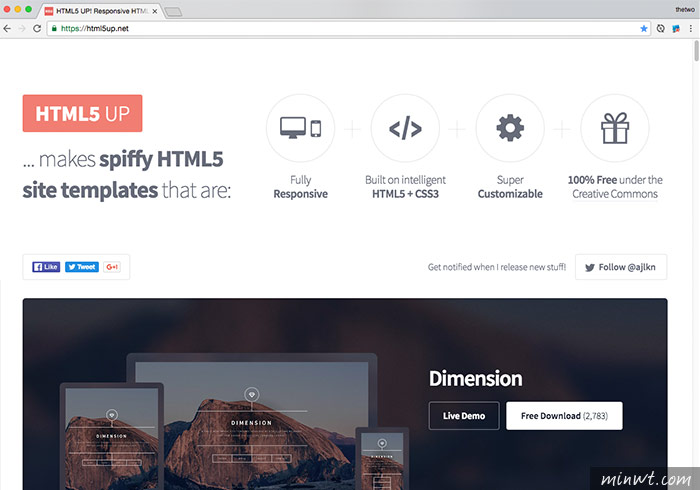 梅問題－「HTML5 UP」高品質可商用的RWD自適應版型免費下載