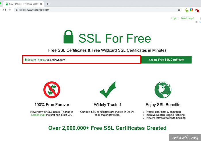 梅問題－[教學]SSL For Free 免費線上取得SSL網站安全憑證