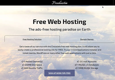 Freehostia 免費提供一年主機空間，申請同時並安裝好WordPress