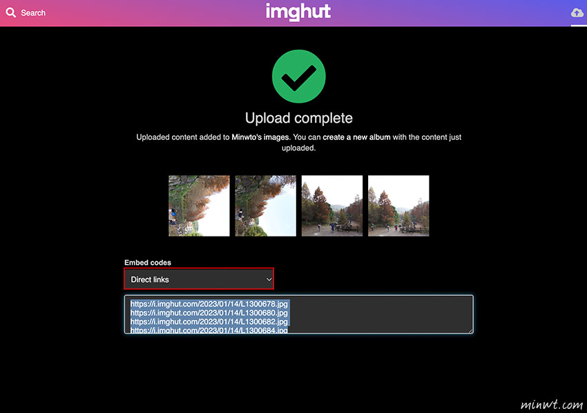 梅問題-imghut 免費圖床空間，大量上傳圖片還會自動建立連結清單