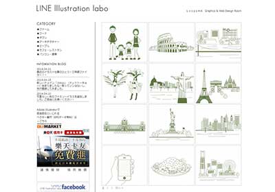 LINE Illustration labo 可商用的各式精美線稿圖免費下載
