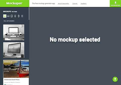 Mockuper線上一鍵合成各裝置的操控介面示意圖