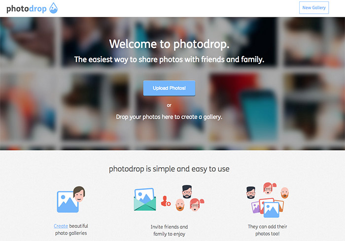 《Photodrop》可當圖床使用的免費網路相簿
