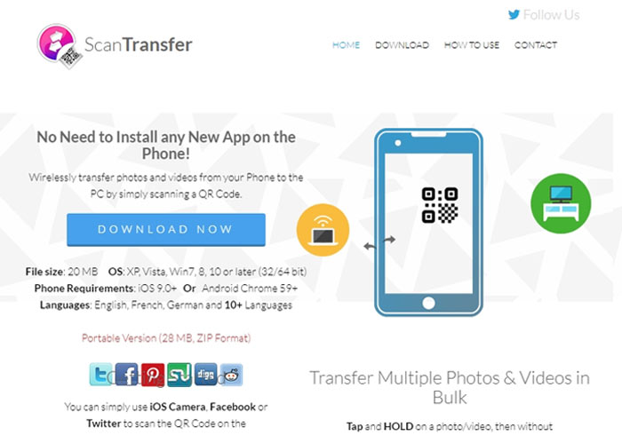 [軟體]  ScanTransfer掃描QR Code，立即將手機照片、影片傳送至電腦 (iOS/Android)