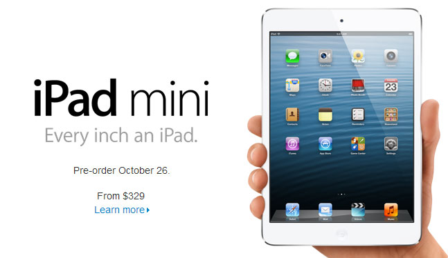 iPad mini 本月26日開放預購7.9吋重量少一半(Wi-Fi+Cellular) | 梅問題 