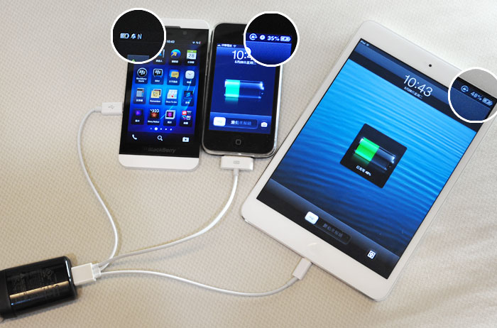 梅問題-iPhone週邊-USB三合一傳輸線可同時充電(Lightning/iPhone 3Gs/Micro)