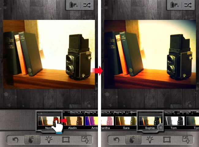 梅問題-iPhone無料應用程式－Pixlromatic製作出各種不同的相片風格