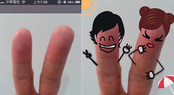 梅問題－iPhone無料程式－Cool Finger Faces指頭塗鴨好好玩