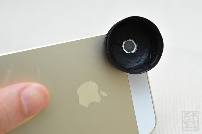 梅問題－保特瓶蓋自製iPhone專用的鏡頭遮光罩