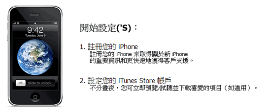 梅問題－iphone教學-iTunes中註冊iPhone