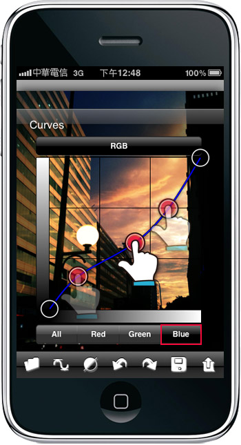 iphone無料程式-PhotoCurves曲線調整影像細節