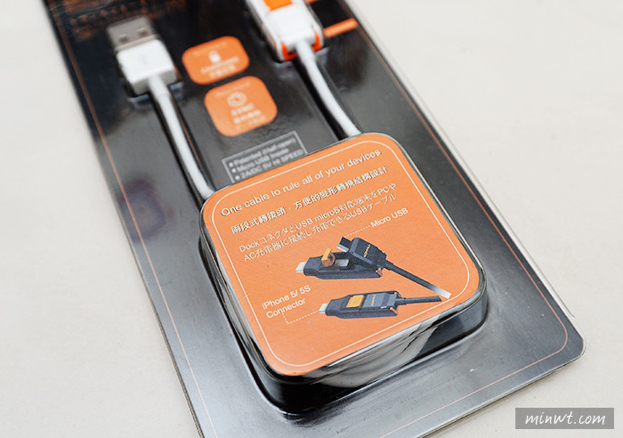 梅問題－《Transformer Cable》iPone+Android二合一變形充電傳輸線