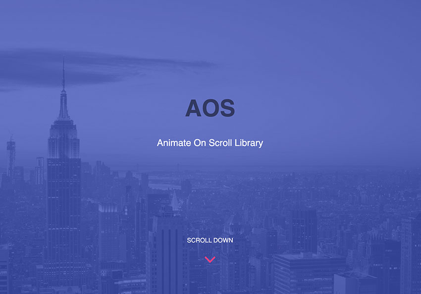 梅問題－AOS 免寫程式！載入套件滾動頁面，讓你的網頁動起來