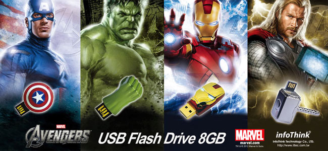 《復仇者聯盟》USB造型隨身碟也來枷一角