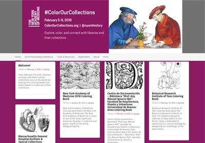 #Color Our Collections 世界各地圖書館寶貴著色畫PDF檔免費下載