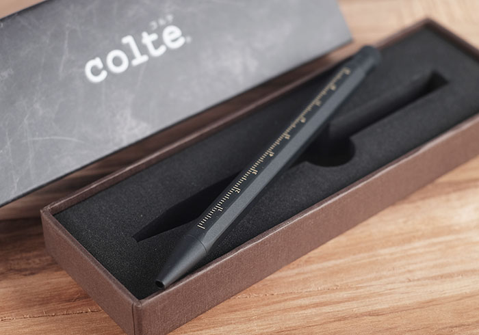 colte復古造型八角原子筆，是筆也是尺