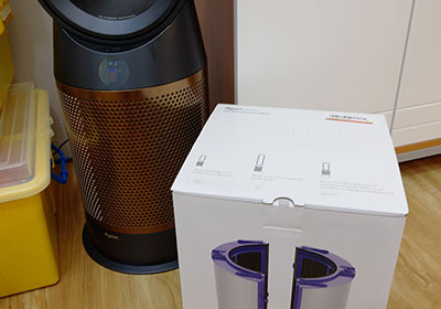Dyson 三合一涼暖空氣清淨機，更換濾網與重置指示燈