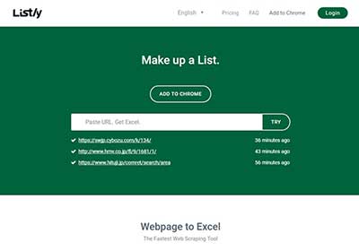 Listly一鍵將網頁資料變成Excel清單，購物比價超方便