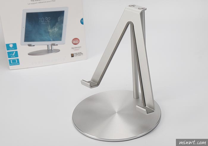 梅問題－玩命關頭8也愛的Just Mobile UpStand iPad細緻的鋁質立架