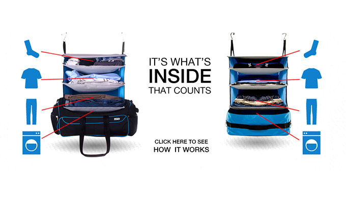 梅問題-生活小物-《Luggage Insert 》旅行專用的隨身小衣櫥內袋 