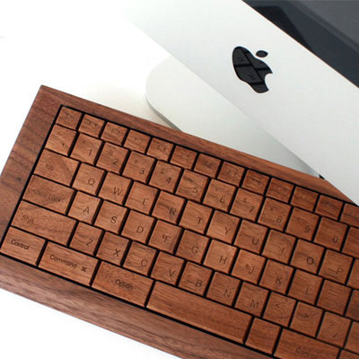 梅問題-3C小品-原木鍵盤滑鼠才夠酷