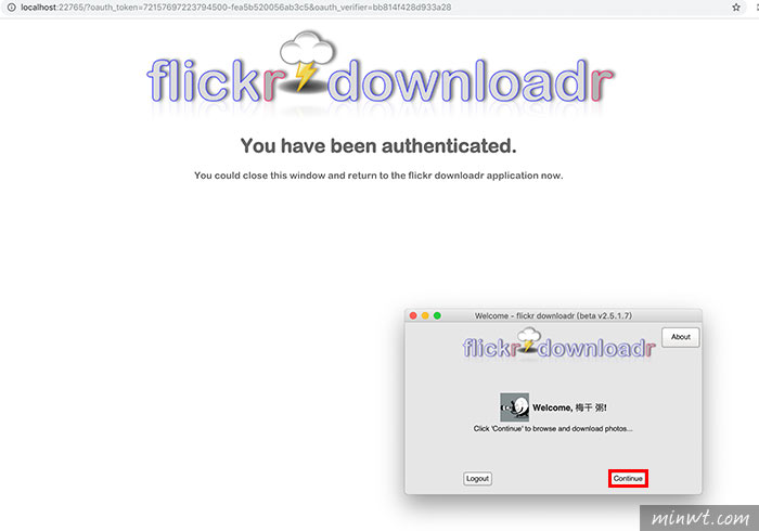 梅問題－Flickr Downloader 快速將自己Flickr相片批次打包回來