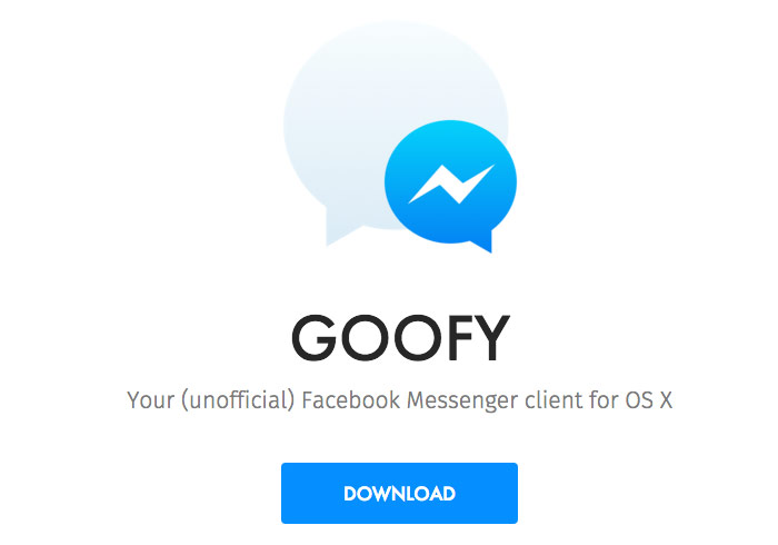 《Goofy》MAC專用的Facebook Message通訊軟體