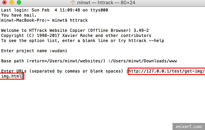 梅問題－[MAC]HTTrack Website Copier砍站軟體!移植到MAC平台與使用方法