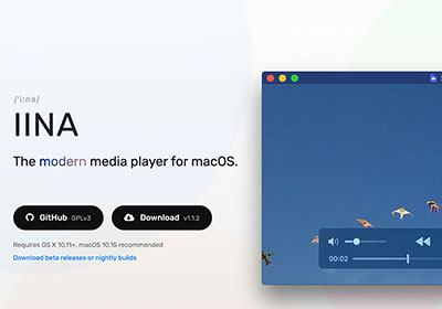 MAC 免費萬用影音播放器 IINA，讓MAC也可播放AVI、RMVB、M2TS等格式
