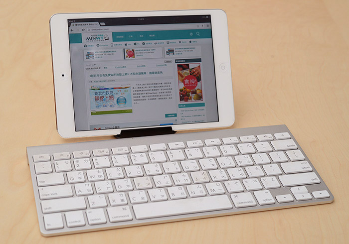 iPad也可共用MAC藍牙鍵盤，打字超ez