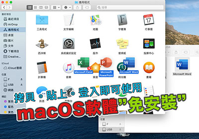 密技！macOS 軟體免安裝，只要拷貝、貼上登入帳號，立即就可使用