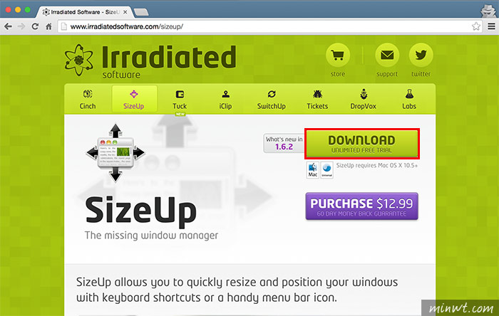 梅問題－《SizeUp》MAC桌面視窗分割