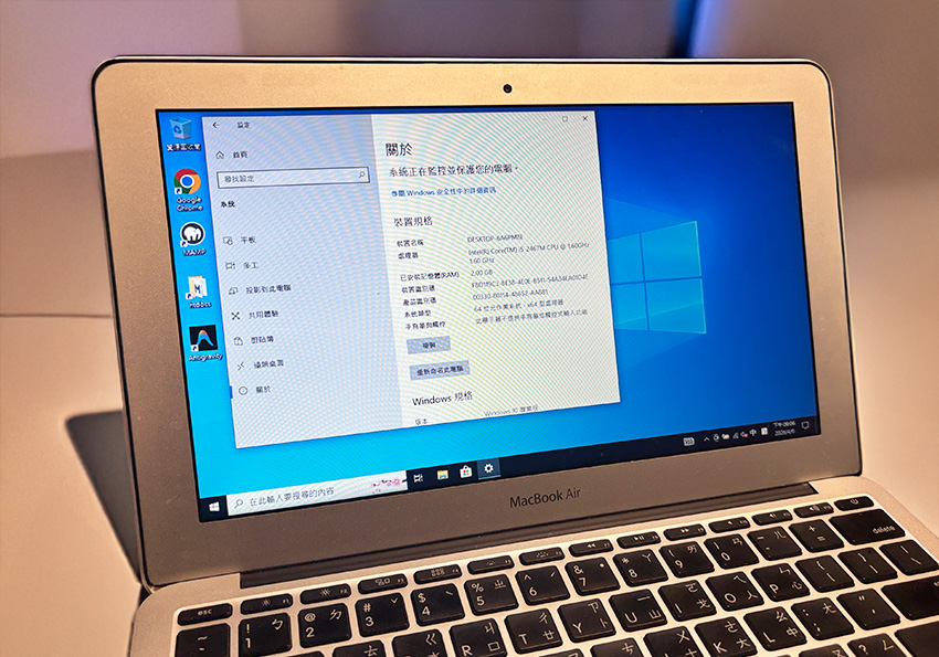 梅問題－解決 MacBook Air 11吋 A1370 安裝 Windows 10 一上網就黑畫面的問題