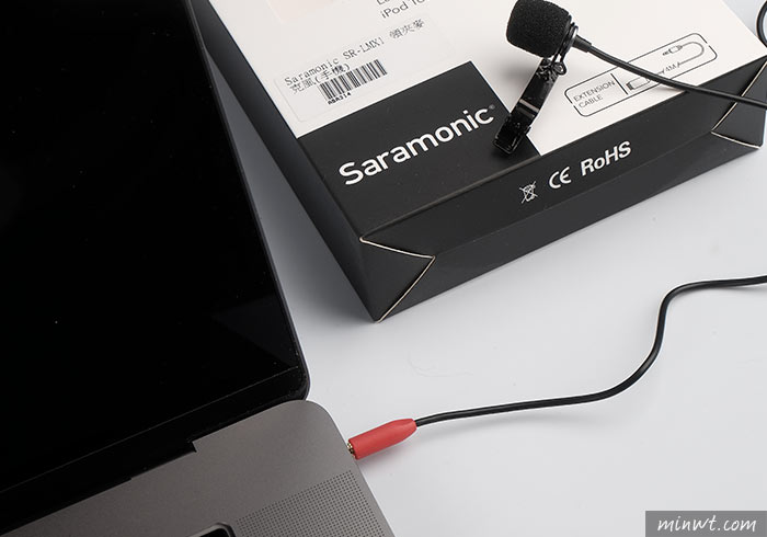 梅問題－[開箱]Saramonic SR-LMX1 領夾麥克風，手機(iOS/Android)筆電(Macbook)皆可用