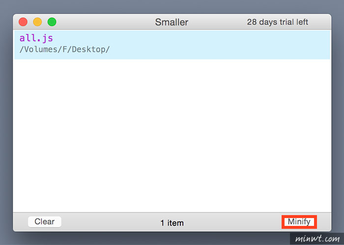 梅問題－MAC軟體「Smaller」可將多個CSS、JS檔合併與壓縮工具