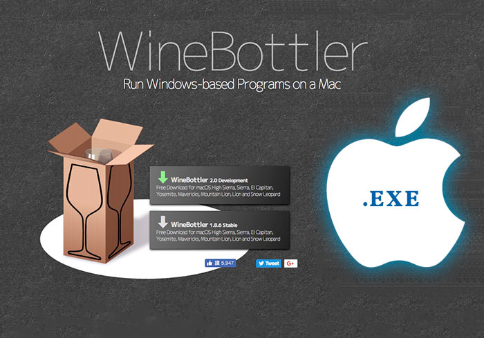[MAC] Winebottler讓MAC系統也可直接安裝與執行Windows的EXE檔