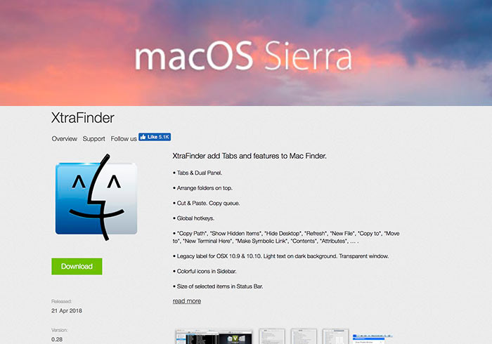 梅問題－macOS Sierra 手動安裝XtraFinder頁籤式視窗