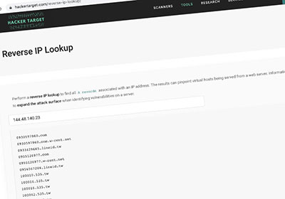 透過Reverse IP Lookup來查看，目前所租用主機的IP有多人一起和你共用