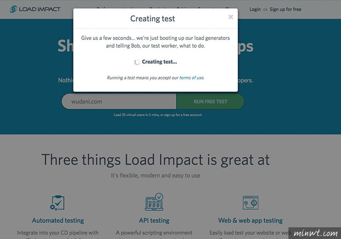 梅問題－Load Impact 雲端網站壓力測試，看看你的網站同一時間能承受多少人