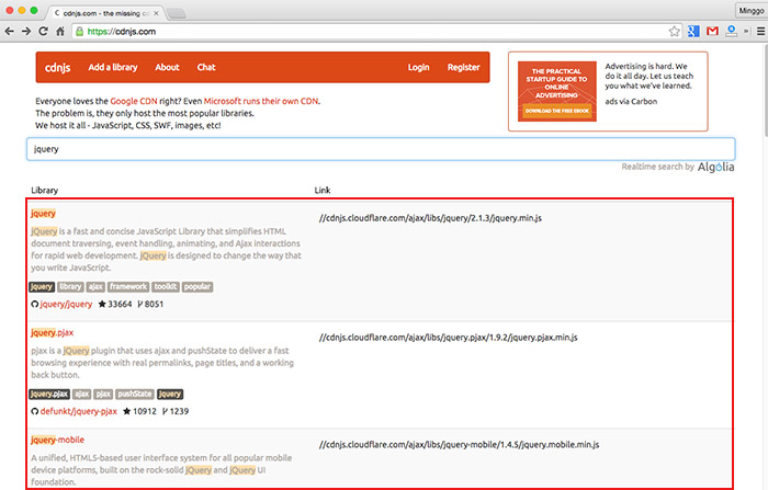 梅問題－《CloudFlare》也推出CDN網頁前端資源庫
