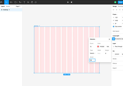 如何將 Figma 版面，依照Bootstrap網格系統分割成12等分