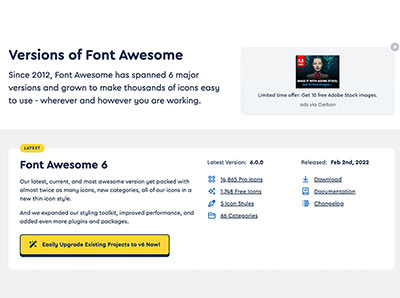 如何在網頁中使用 Font Awesome6 提供的免費版向量圖示