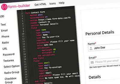 Form-Builder 線上表單產生器，可自訂必填位與審核機制