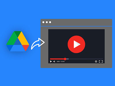 將 Google 雲端硬碟 儲存的影音檔，開啟外連並嵌入網頁中播放教學
