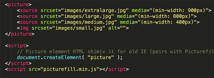 梅問題－《Picturefill 自適應圖片》隨著裝置提供不同大小的圖檔(JS版)